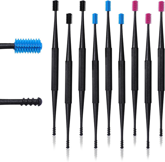 9 Pcs Ear Wax Removal Tool Spiral Ear Wax Remover Silicone Ear Cleaning Kit Reus